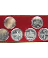RUSSIA USSR 1 RUBLE 6 COIN SET OLIMPIC MOSCOW 1980 UNC MINT BOX COA FREE... - £221.30 GBP