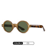 In Stock Acetate Sunglasses S31108 Retro Round Anti-Blue Ray Glasses Dri... - £12.86 GBP