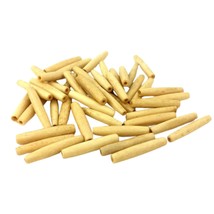 Genuine Antique Buffalo Bone Hair Pipe Beads 1.5&quot; - 100 Pieces Pack - £9.08 GBP