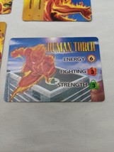Lot Of (7) Marvel Overpower Human Torch Trading Cards - £14.20 GBP