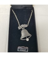 Liberty Bell Necklace HMS Madeira Creations Hermanties Simulated Diamond... - £11.96 GBP