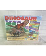 VTG Dinosaur Fun Box Includes Coloring and Activity Books Pads Puzzles C... - $27.71