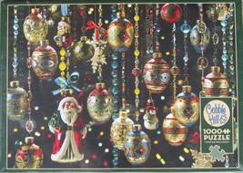 Cobble Hill Christmas Ornaments 1000 pc Jigsaw Puzzle Jo Ann Richards Santa Clau - $17.81