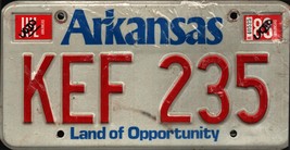 Vintage 1983 ARKANSAS License Plate - Crafting Birthday MANCAVE slf - £24.50 GBP