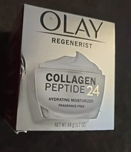 Olay Regenerist Collagen+ Peptide 24 Cream Fragrance-Free  1.7 OZ (O7) - £13.48 GBP