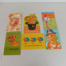 Connections from Hallmark Lot of 6 Thanksgiving Holiday Greeting Cards Turkey - £15.20 GBP