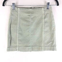 Wild Fable Denim Mini Skirt Stretch Gray Green 2 - $9.74