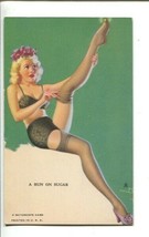 Run On Sugar-Zoë Mozert-Mutoscope Pin-Up Arcade Card - £25.29 GBP