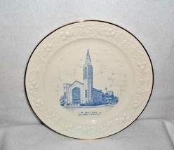 St. Paul&#39;s Church~New Haven~Conn.~Homer Laughlin Collectors Plate - £12.01 GBP