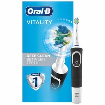 Oral-B Vitality FlossAction Electric Toothbrush with Replacement Brush Head, Bla - £39.81 GBP