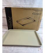 Pampered Chef Stoneware Large Bar Pan 11 X 17 Family Heritage Vintage - $67.55 CAD
