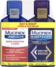 Mucinex Fast-Max &amp; NightShift Combo Pack - Max Strength Cough &amp; Cold Medicines F - £29.56 GBP