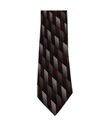 NWOT Platinum Designs 100% Silk Necktie Red Beige Easy Care Techno-Care ... - £10.85 GBP