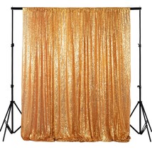 Photobooth Background-4Ftx7Ft-Gold-Sequin Backdrops Sequin Fabric Weddin... - £30.25 GBP