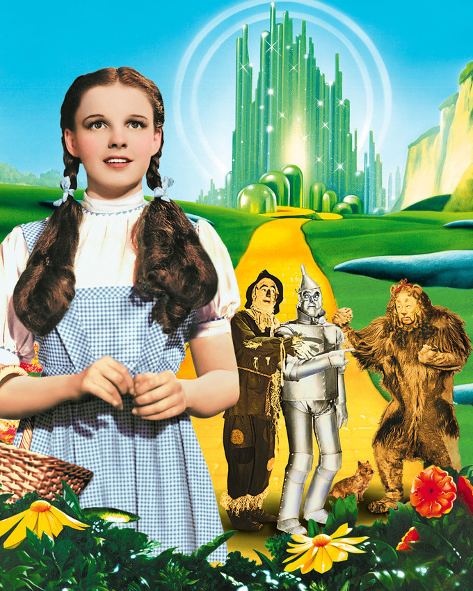 Primary image for The Wizard Of Oz Judy Garland Yellow Brick Road 16x20 Canvas Giclee