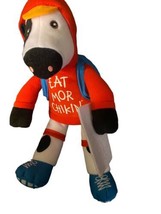 Chick-fil-A Plush Cow Doll Toy Summer 2023 Red Hoodie Traveler 9&quot; Map Ba... - $8.86