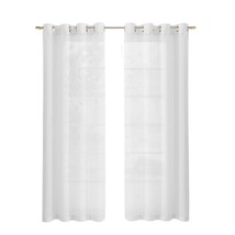 Set of Two 84&quot;  White Solid Modern Window Panels - $3,073.78 MXN