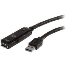 StarTech.com 32.8 ft Active USB 3.0 (5Gbps) Extension Cable with AC Power Adapte - £70.28 GBP+