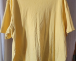 Women's Bobbie Brooks Shirt Plus Size 26W/28W Solid Yellow Starfish Shor... - $14.99