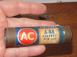 Vintage AC Spark Plug A-88 Aircraft Tube &amp; Spark Plug Unopened - $34.65