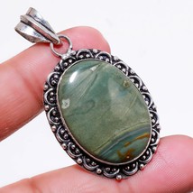 Imperial Jasper Oval Shape Gemstone Handmade Ethnic Pendant Jewelry 2.20&quot; SA 657 - £3.98 GBP