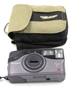 Nikon Nuvis 75 35mm Point &amp; Shoot Camera with Soft Case - Works - £9.30 GBP