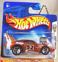 2003 Hot Wheels #42 First Editions 30/42 1970 DODGE CHARGER Brown w5sp ShortCard - £7.10 GBP