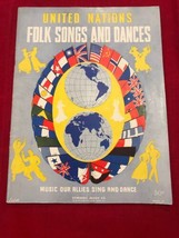 United Nations Folk Songs and Dances Edwards Music Co 1943 - $12.82