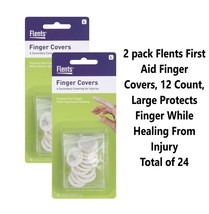 2 pack Flents First Aid Finger Covers, 12 Count, Large Protects Finger W... - $19.40