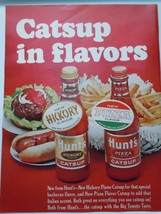 Hunt’s Hickory Or Pizza Catsup Print Advertisement Art 1965 - £10.22 GBP