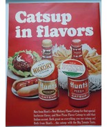 Hunt’s Hickory Or Pizza Catsup Print Advertisement Art 1965 - $17.82 CAD