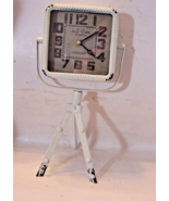 Rustic Old Town Clocks London Est. 1863 Distressed White Tripod Stand Clock - £23.46 GBP