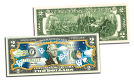 TOOTH FAIRY Good Luck Gift Dentist OFFICIAL Genuine Legal Tender US $2 Bill - $9.46