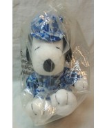 MetLife Peanuts SNOOPY IN BLUE CAMO 6&quot; Plush STUFFED ANIMAL Toy NEW - $20.85 CAD