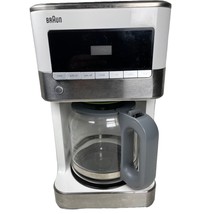 BRAUN 3107 Brew Sense Digital Coffee Maker 12 Cup White - $25.95