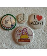 Vintage 1980 -90s massachusetts school pinback buttons  - £3.93 GBP