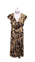 BloomChic Maxi Dress Womens Size 12 Tropical Leaf Print Sleeveless Front... - £18.08 GBP