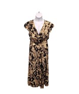 BloomChic Maxi Dress Womens Size 12 Tropical Leaf Print Sleeveless Front... - £17.77 GBP