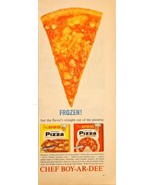 Chef boy ar dee frozen pizza pizzeria straight out of -1964 Vintage Prin... - $14.26 CAD