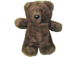 1988 Heartline Teddy Brown Bear Hallmark Stuffed Animal Plush Brown Korea 10&quot; - £9.06 GBP