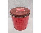 Vintage Red Mrs Fields Empty Cookie Tin 4 1/4&quot; X 4 3/2&quot; - $21.77