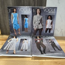 Lot of 4 Vogue Patterns Uncut Factory folded V1749, V1695, V1728, V1742 - $24.74