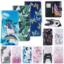 For Samsung Galaxy S10/S9/S8/S7/Note 9 Pattern Leather Card Wallet Case Cover - £36.84 GBP