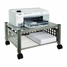 Mobile Heavy Duty Under-desk Printer Stand in Matte Gray - $208.49