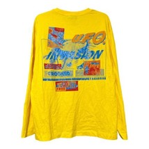 Crooked Tongues Asos Mens Yellow UFO Invasion Long Sleeve T Shirt Size Medium - £15.66 GBP