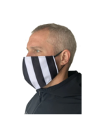 Smitty Officials Apparel | Referee Striped Face Mask | Made in USA  - £10.40 GBP