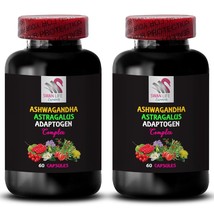 Balanced Flow - Adaptogen Complex - Grounded Focus 2 Bottles 120 Capsules - £27.03 GBP