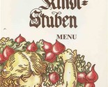 Münchner Kindl Stuben Menu Penta Munich Germany Bavarian Buffet &amp; Wine L... - £14.19 GBP