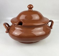 Pottery Barn Sausalito Terracotta Bowl Soup Tureen Thanksgiving Dish Ser... - $51.08