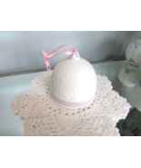 Lladro 1991 Collector Society Pink Ribbon Holiday Collector Bell Ornamen... - $184.13 MXN